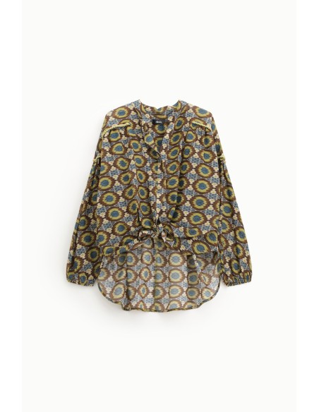 Lang overhemd met geometrische print Dixie
