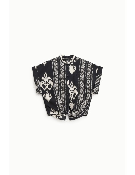 Oversized overhemd met geometrische patronen Dixie