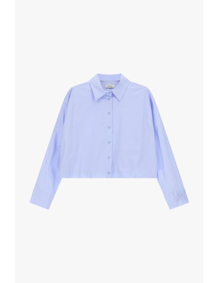 Chemise croisée à manches longues et col Dixie classique