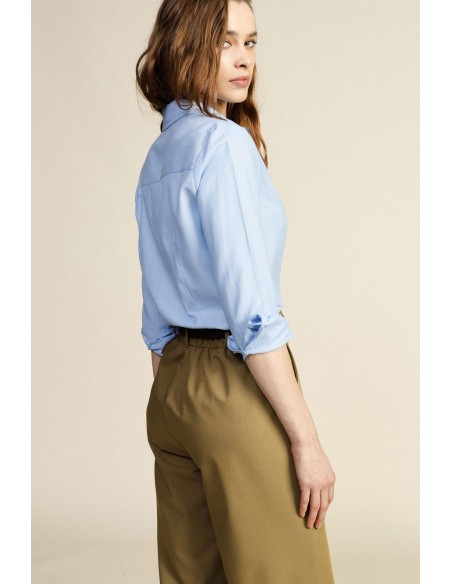Chemise à col et manches longues ornés de bijoux Dixie