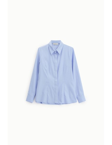 Chemise à col classique et boutons cachés Dixie