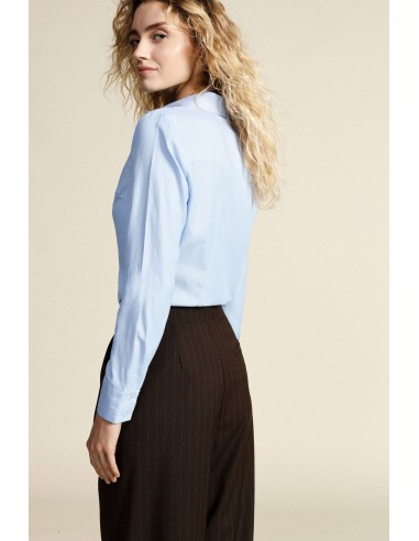 Chemise à col classique et boutons cachés Dixie