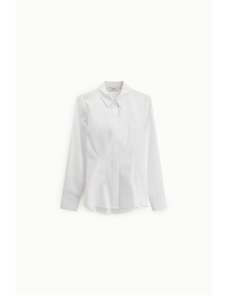 Chemise à col classique et boutons cachés Dixie