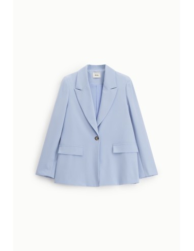Dixie blazer met één rij knopen en klepzakken