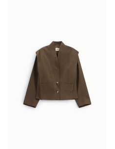 Korte blazer met dubbele borstzak en sluiting met twee knopen Dixie 2
