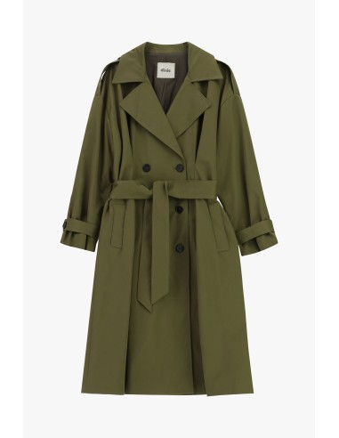 Trench double boutonnage avec ceinture et larges revers Dixie
