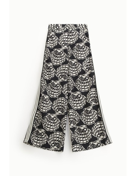 Pantalon palazzo à motifs graphiques Dixie