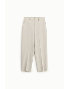 Dixie cropped broek met hoge taille en vouw aan de voorkant 2