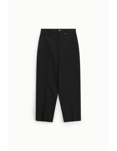 Pantalon cropped taille haute avec pli frontal Dixie
