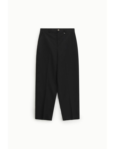 Pantalon cropped taille haute avec pli frontal Dixie