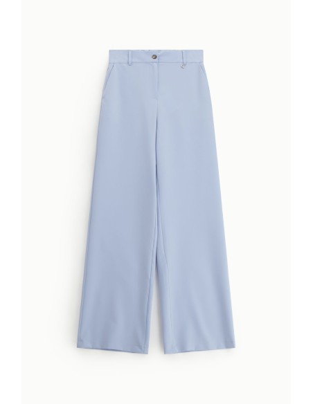 Pantalon palazzo taille haute à jambes larges Dixie