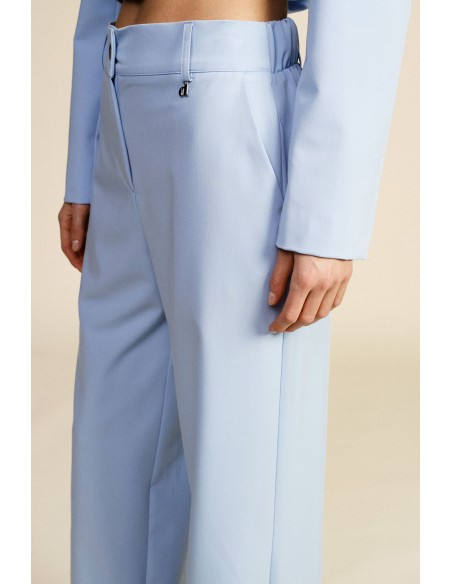 Pantalon palazzo taille haute à jambes larges Dixie