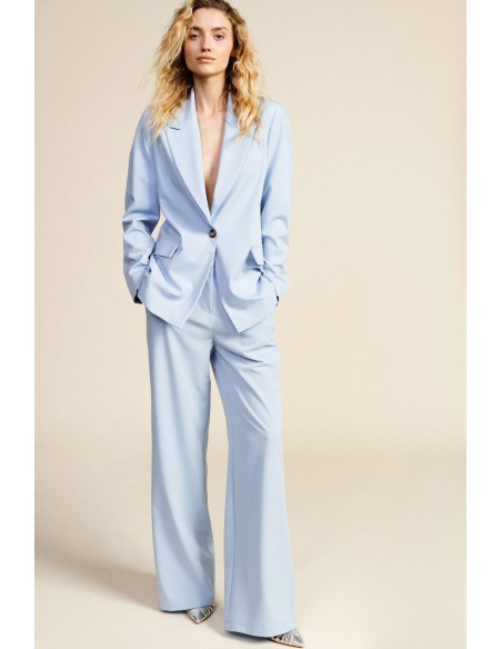 Pantalon palazzo taille haute à jambes larges Dixie