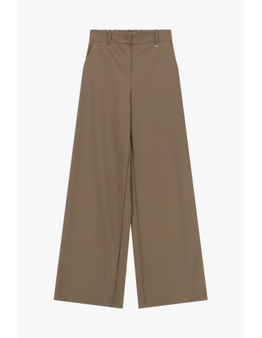 Pantalon palazzo taille haute à pinces Dixie