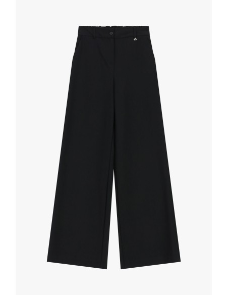 Pantalon palazzo taille haute à pinces Dixie