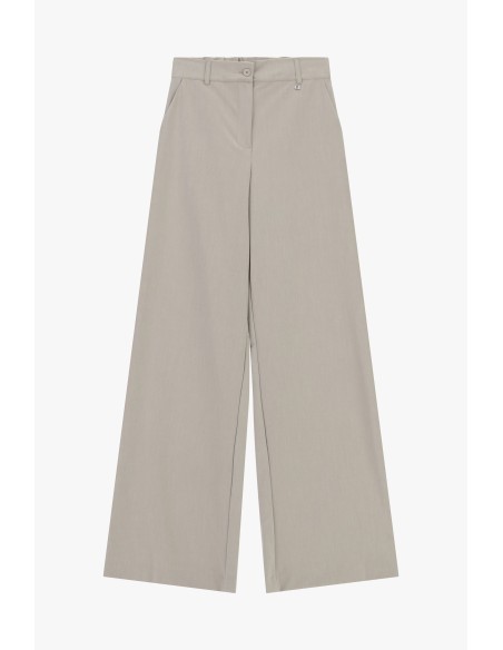 Dixie Palazzo-broek met hoge taille en plooien