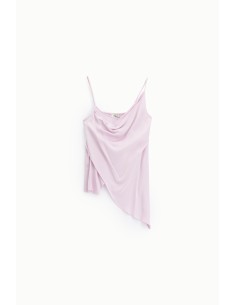 Top asymétrique avec drapé et bretelles fines Dixie 2