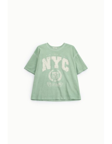 T-shirt ample à imprimé NYC et col rond Daily Dixie