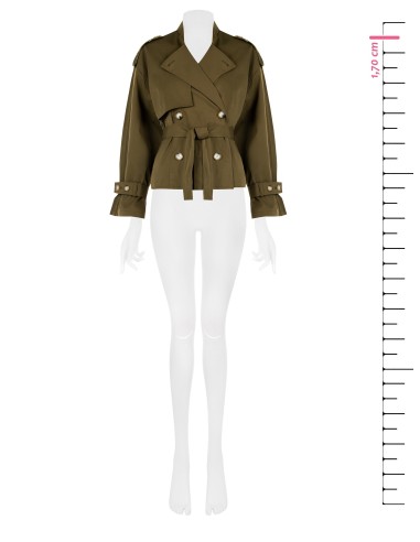 Manteau trench court Rinascimento