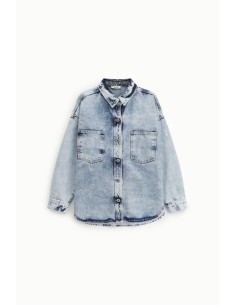 Chemise large en denim avec poches plaquées Dixie 2