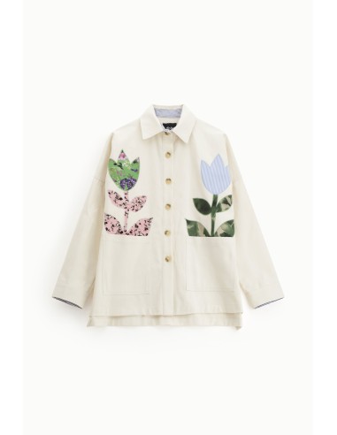 Blazer avec appliques florales et poches avant Dixie