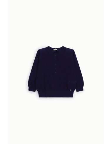 Pull-over avec col et boutons Dixie