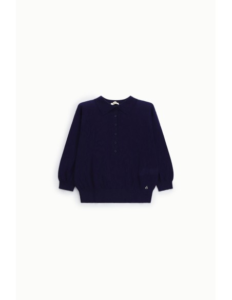 Pull-over avec col et boutons Dixie