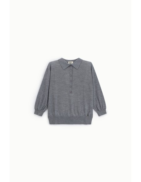 Pull-over avec col et boutons Dixie