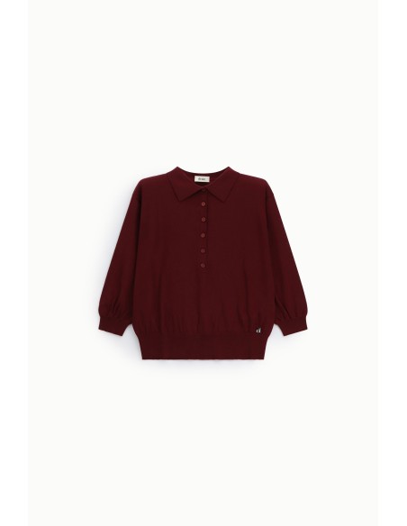 Pull-over avec col et boutons Dixie