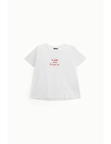 Dixie - T-shirt brodé à manches courtes