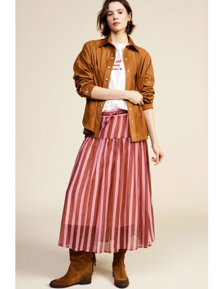 Jupe à rayures avec ceinture élastique Dixie
