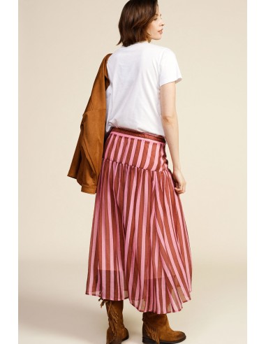Jupe à rayures avec ceinture élastique Dixie