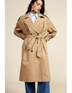 Trench double boutonnage avec ceinture et larges revers Dixie