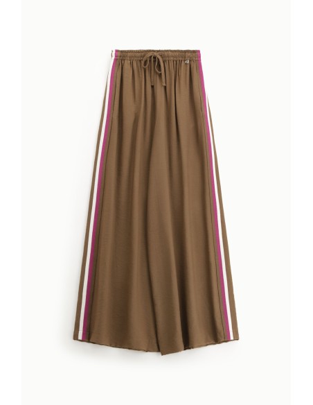 Pantalon palazzo avec bandes latérales Dixie