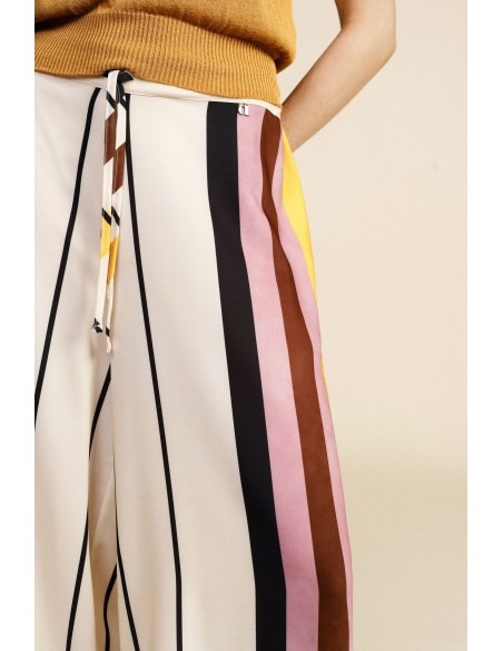 Dixie Palazzo-broek met streeppatroon