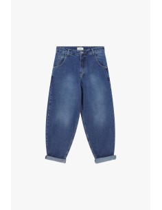 Dixie Balloon-jeans met omgeslagen broekspijpen en normale taille 2
