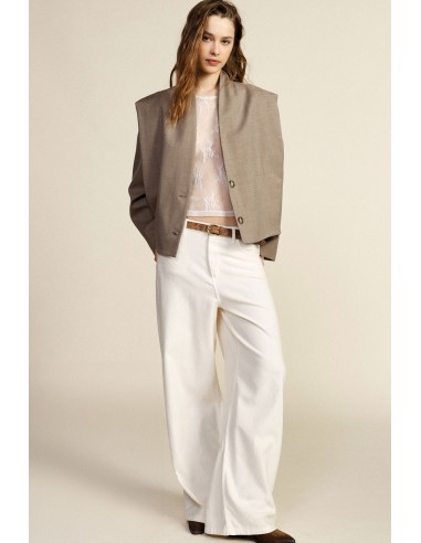 Pantalon palazzo taille haute à jambes larges Dixie