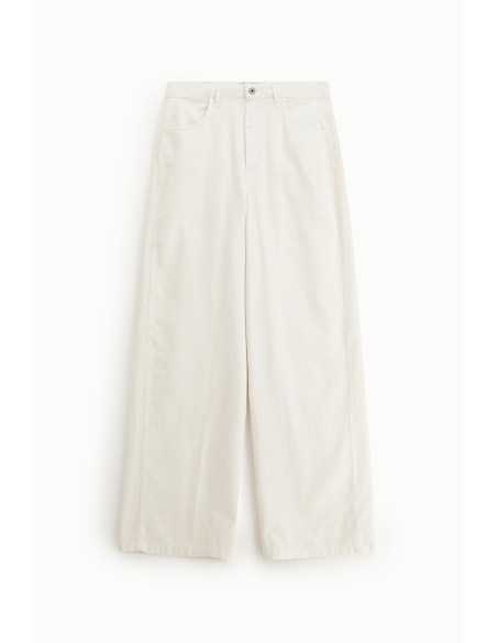 Pantalon palazzo taille haute à jambes larges Dixie
