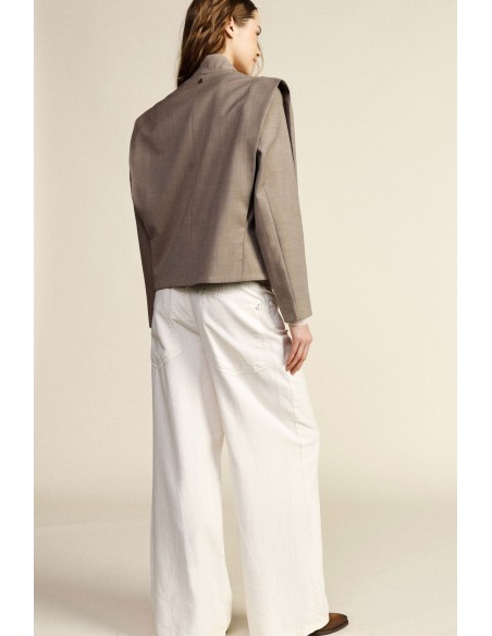 Pantalon palazzo taille haute à jambes larges Dixie