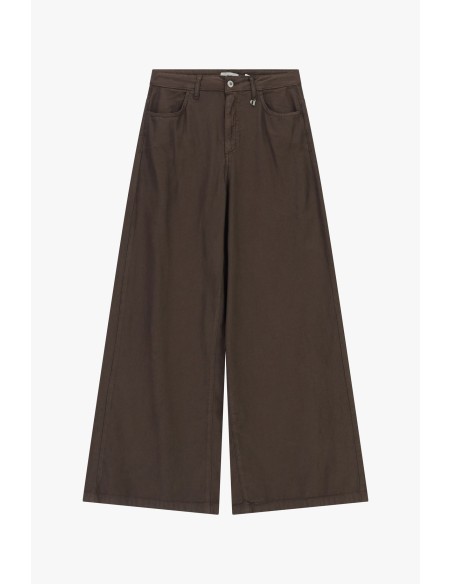 Pantalon palazzo taille haute à jambes larges Dixie