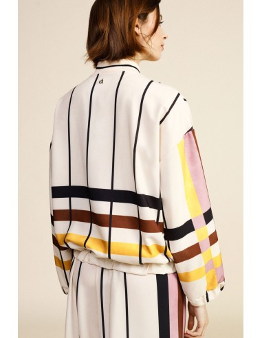 Veste bomber à motif rayé Dixie