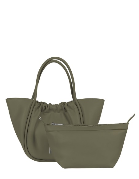 Maxi Leatherette Hand Bag With Removable Internal Clutch and Removable Shoulder Strap Rinascimento