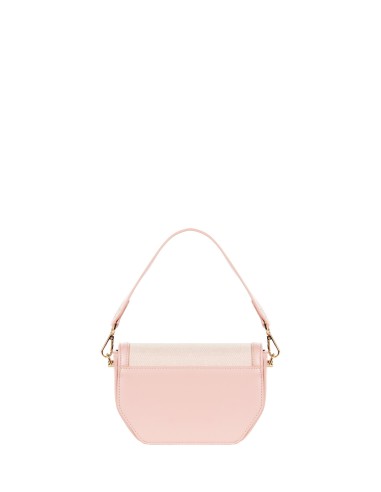 Sac à bandoulière en toile avec garniture en simili-cuir et sangle amovible Rinascimento