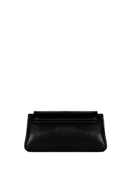 Sac à bandoulière en simili-cuir avec logo, poignée en chaîne et sangle réglable amovible Rinascimento