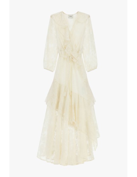 Robe longue avec volants et fantaisie florale Dixie