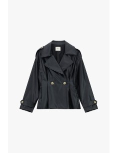Korte double-breasted blazer met gestructureerde schouders Dixie 2