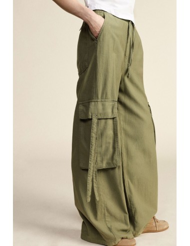 Palazzo-cargobroek met zijzakken en trekkoord Dixie