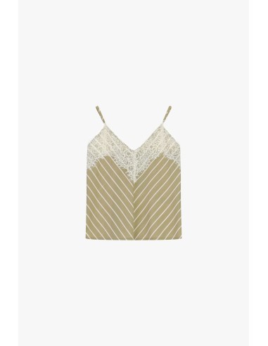 Top met dunne schouderbandjes en kanten details Dixie