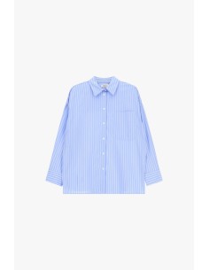 Chemise rayée avec poche et imprimé Dixie Phrase 2