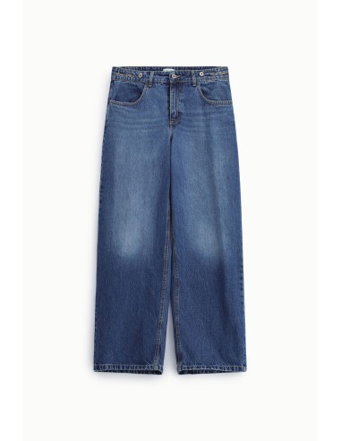 Jean large avec taille haute et poches Dixie